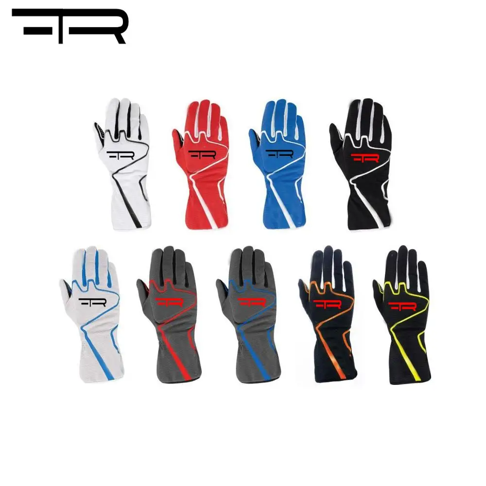 
OEM Pakistan supplier breathable go kart driving outdoor custom karting racing gloves f1 gloves go kart gloves good quality 