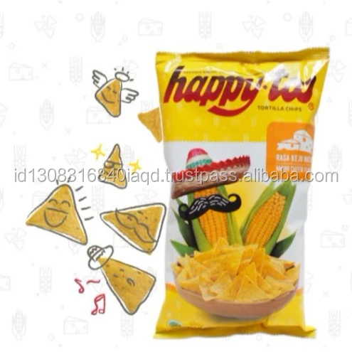 
Corn Chip Tortilla Nacho Cheese Flavour from Indonesia 