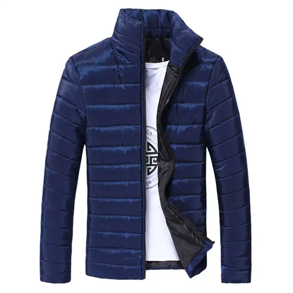 Men's Navy Blue Winter Down Jacket Men's Jackets Plus Size - Buy High ...