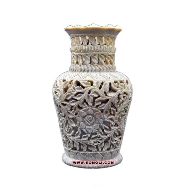 stone carving vase