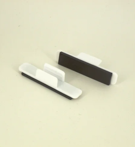 white plastic clips