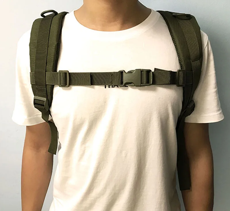 

Tactical Travel bag accessory Outdoor backpack strap nylon webbing belt with adjustable and attachable buckle, Black,tan,armygreen