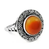 Lovable new design ring carnelian gemstone jewelry 925 sterling silver rings wholesalers