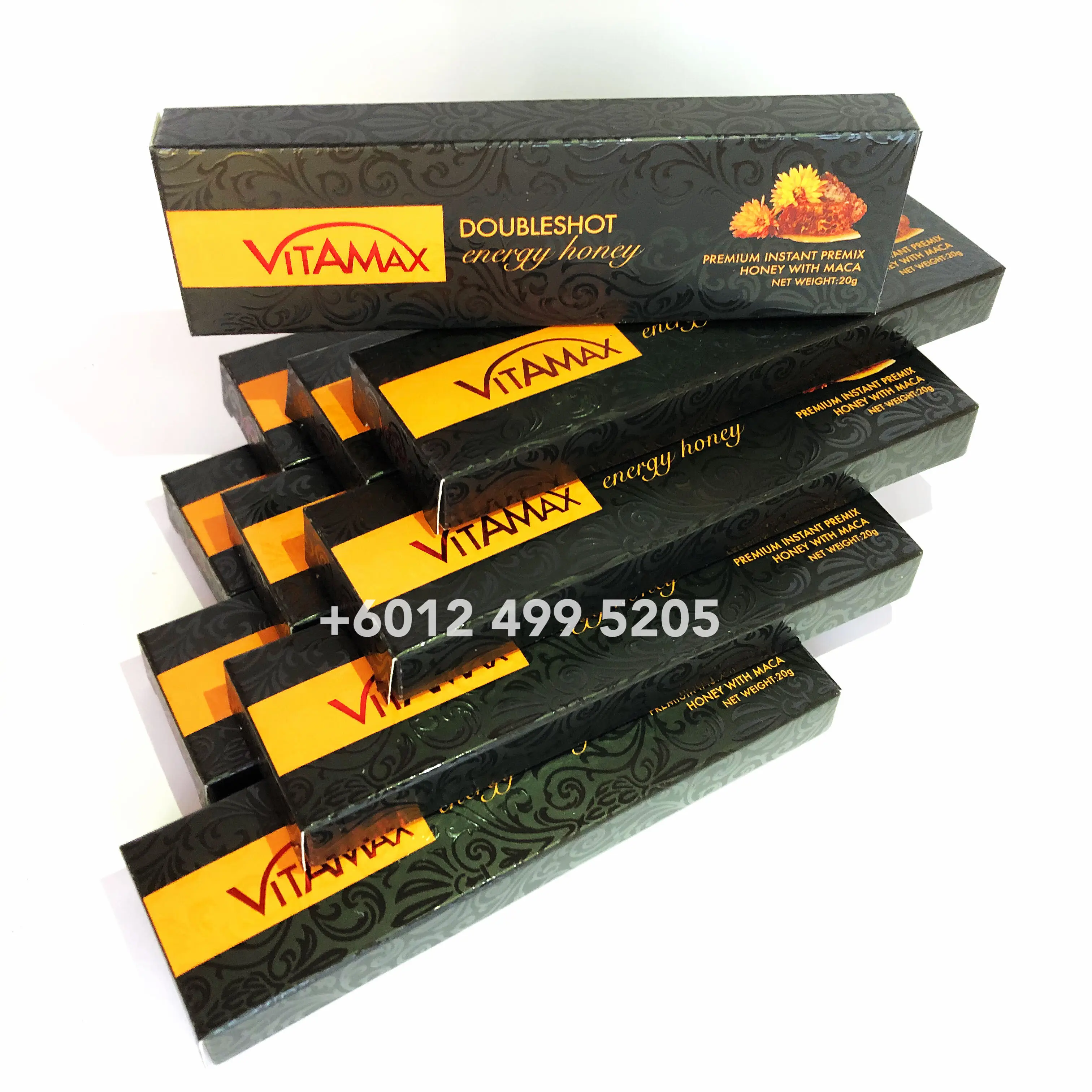 
MALAYSIA VITAMAX DOUBLESHOT ENERGY HONEY FOR HIM 10S X 20G 
