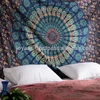 Blue Star Hippy Mandala Bohemian Indian Dorm Decor Psychedelic Tapestry