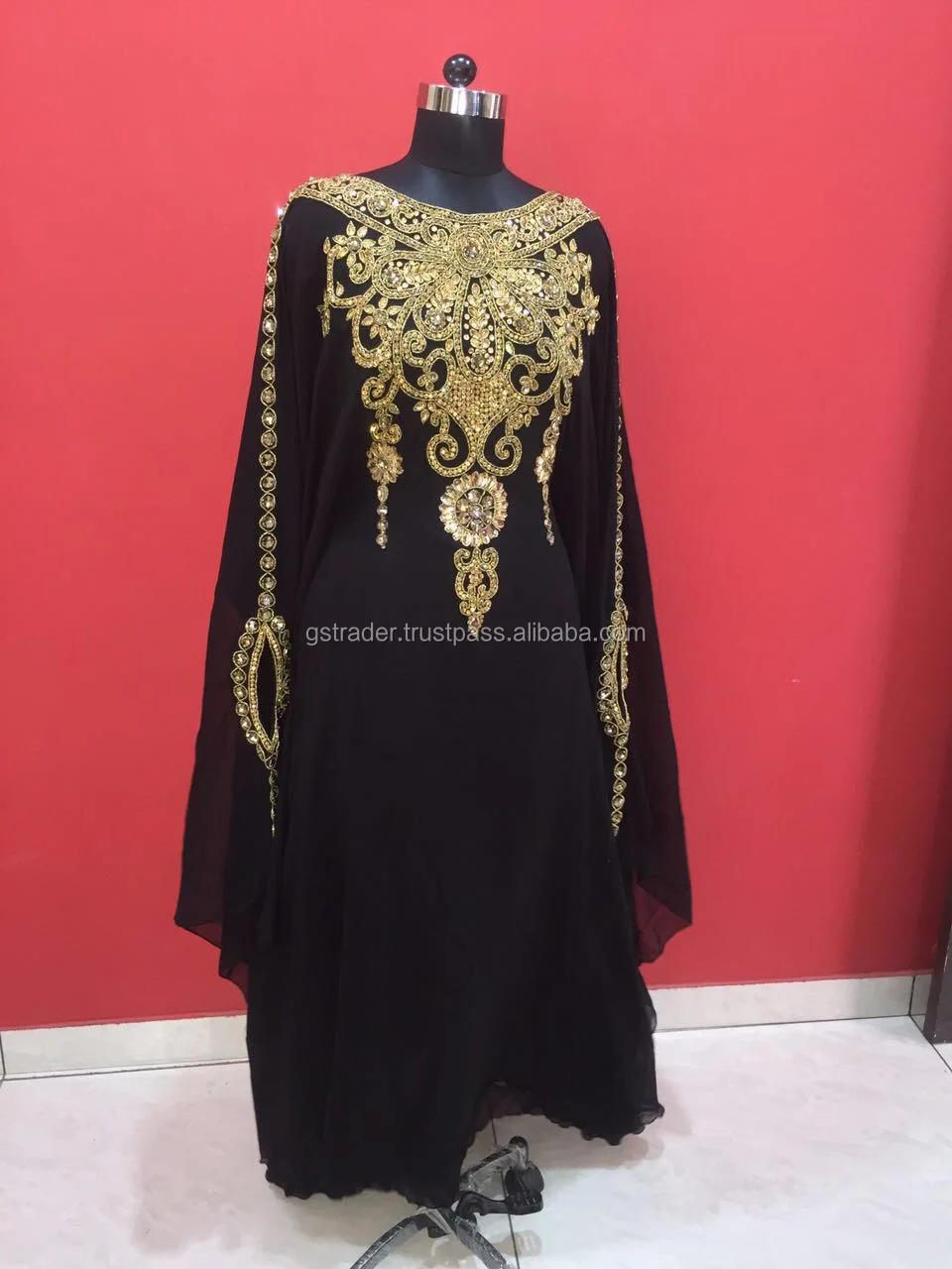 black wedding abaya