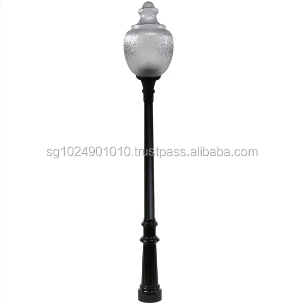 Decorative LED Pole Kit with Standard Acorn, Direct Burial