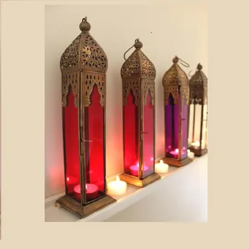 Decorative Metal Camping Candle Holder Moroccan Lantern Wholesale