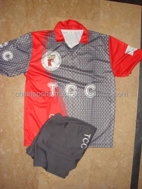 
100% polyester Sublimated Cricket Uniforms kits 