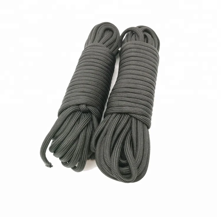 

Multi Color Survival Hunting Camping Military Green Black Nylon Parachute 5mm Braided Rope, More than 108 colors