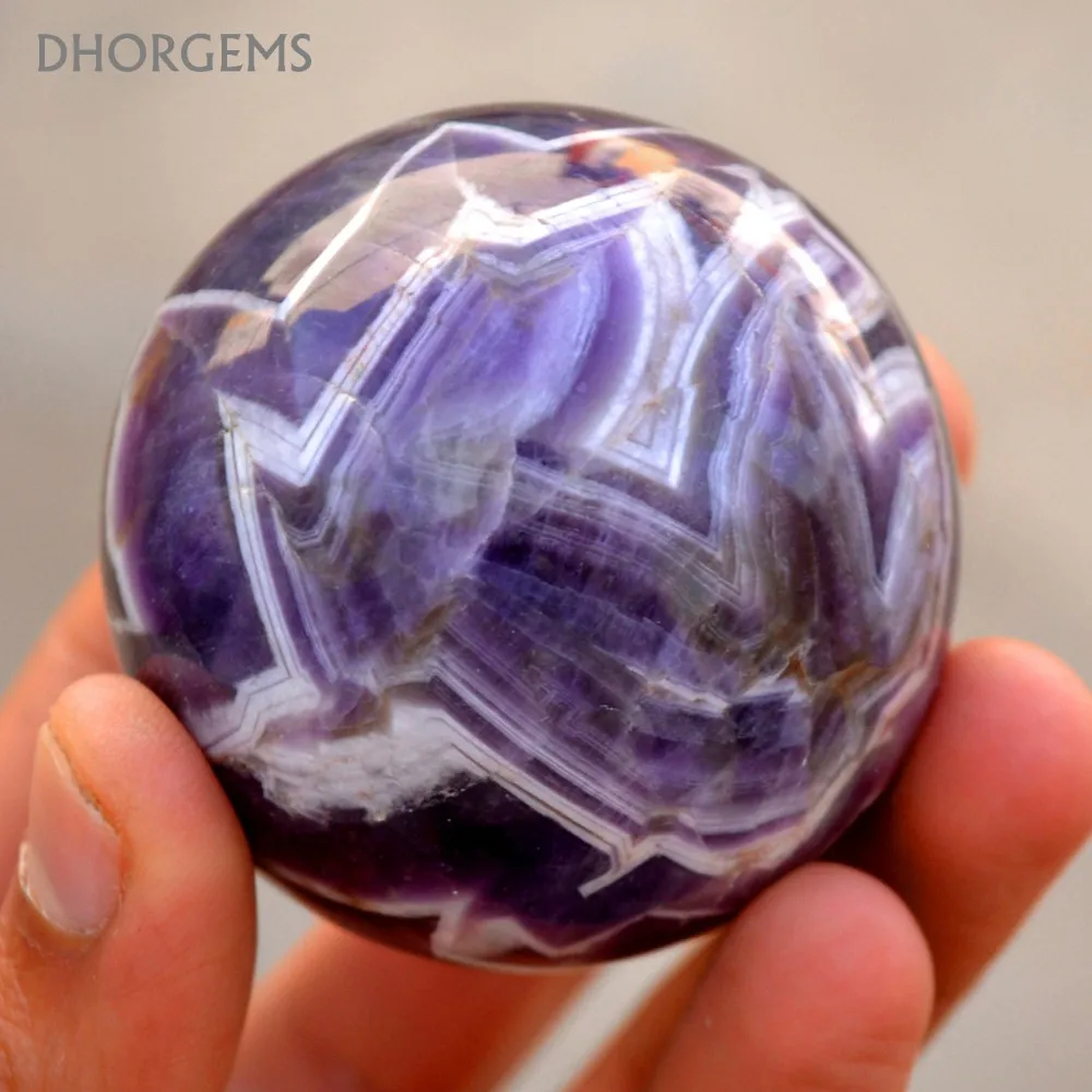 amethyst gemstone sphere natural chevron amethyst crystal ball