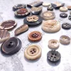 Buffalo Bone Finished Fancy Buttons