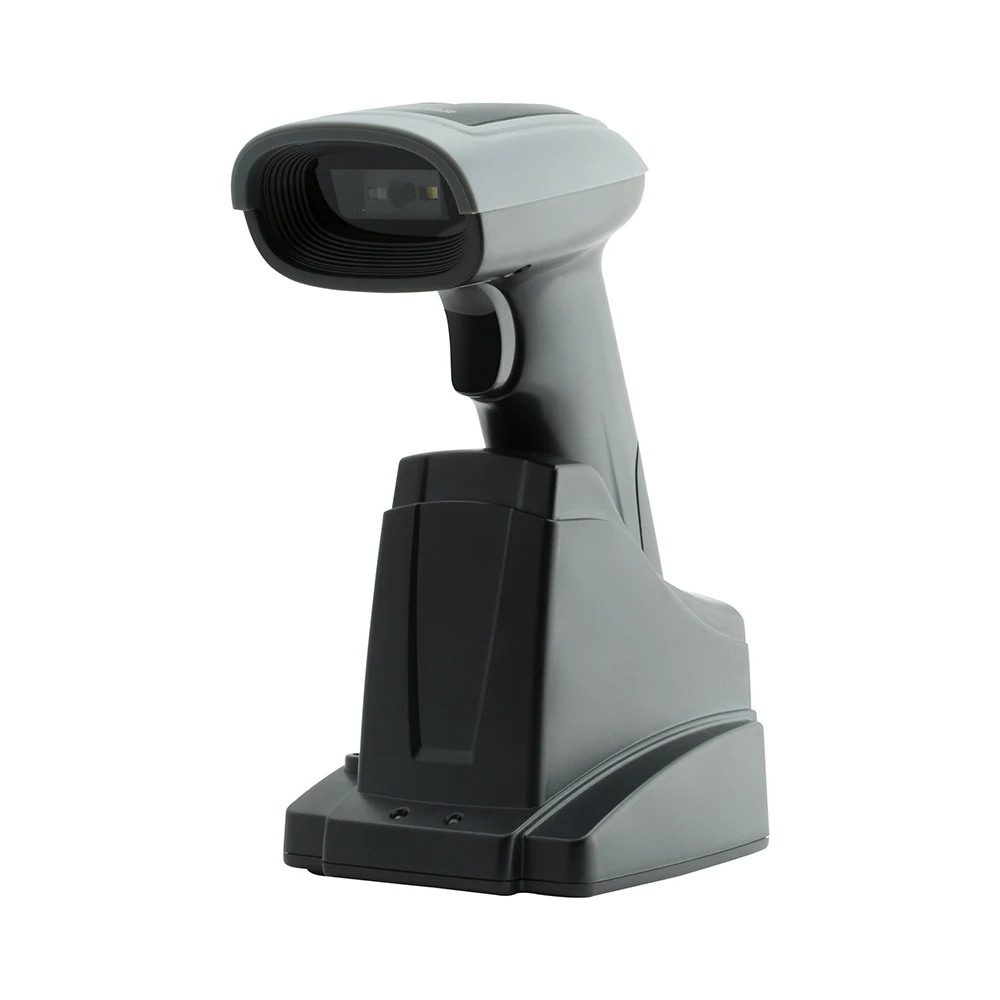 

QR PDF417 Scanning Reader Outdoor Barcode Scanner with Charging Base X-1900, Black