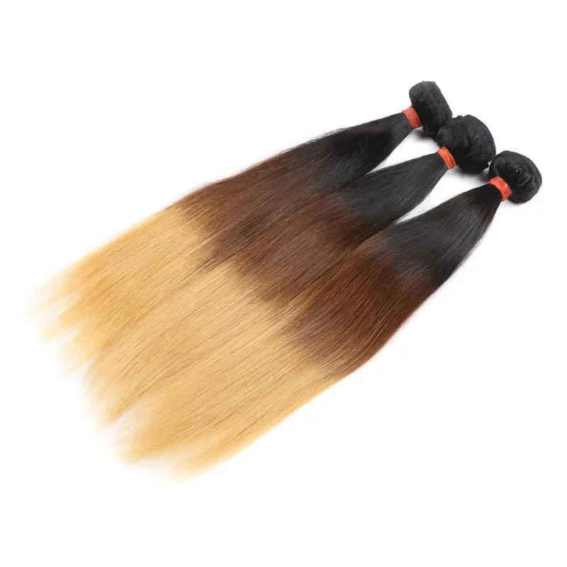 

Brazilian Human Hair Weaves Silk Straight ombre 1b 4 27, 1b 4 27# ombre hair