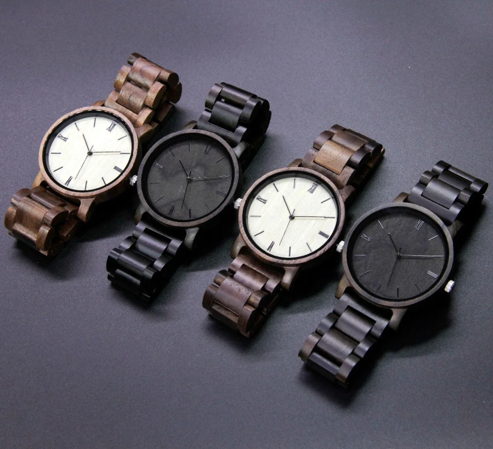 

Men's Fashion Custom Walnut Wood watches for Men Quartz wristwatch Gold Engraved logo best selling product 2020 Drop shipping