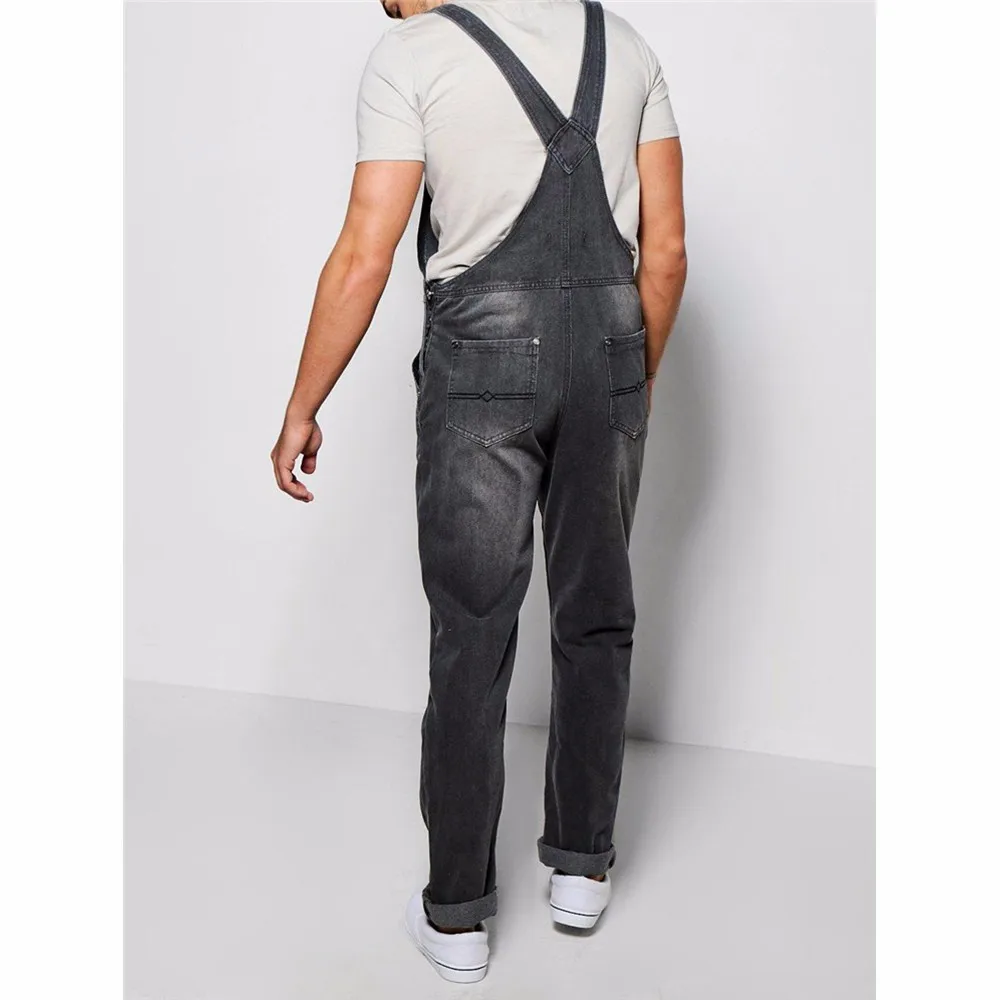 Fashion New Fashion Men Denim Dungarees Jumpsuit Ripped Jeans Overalls  Cargo Long Pants | Jumia Nigeria