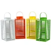 White red yellow green metal candle Lantern