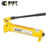 Manual two stage hydraulic ram pump