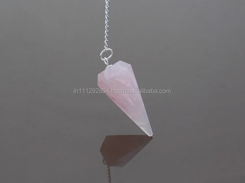 pink quartz pendulum