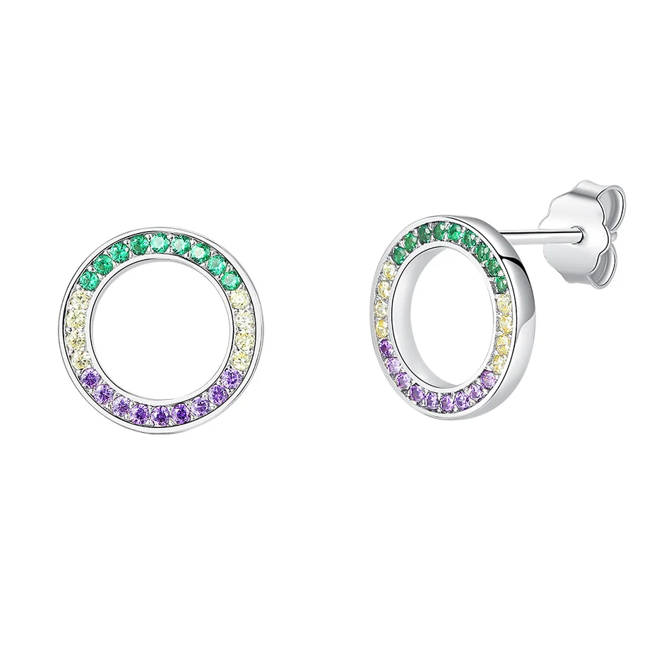 

Wholesale Fashion Custom Jewellery Trendy Cubic Zirconia Blank Plain Solid 925 Sterling Silver Jewelry Earrings for Women