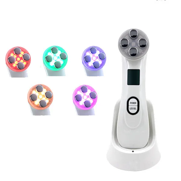 
private label portable multifunction mini facial EMS electroporation photon rf beauty device for home use skin care 