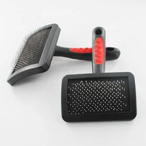 Image of Stainless Steel Pins Pet Deshedding Comb dog Grooming Brush Pet Dematting Comb Dog Slicker Brush