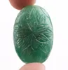 Unique Carved Zambian Emerald Cabochon Shape Real Emerald For Jewelry