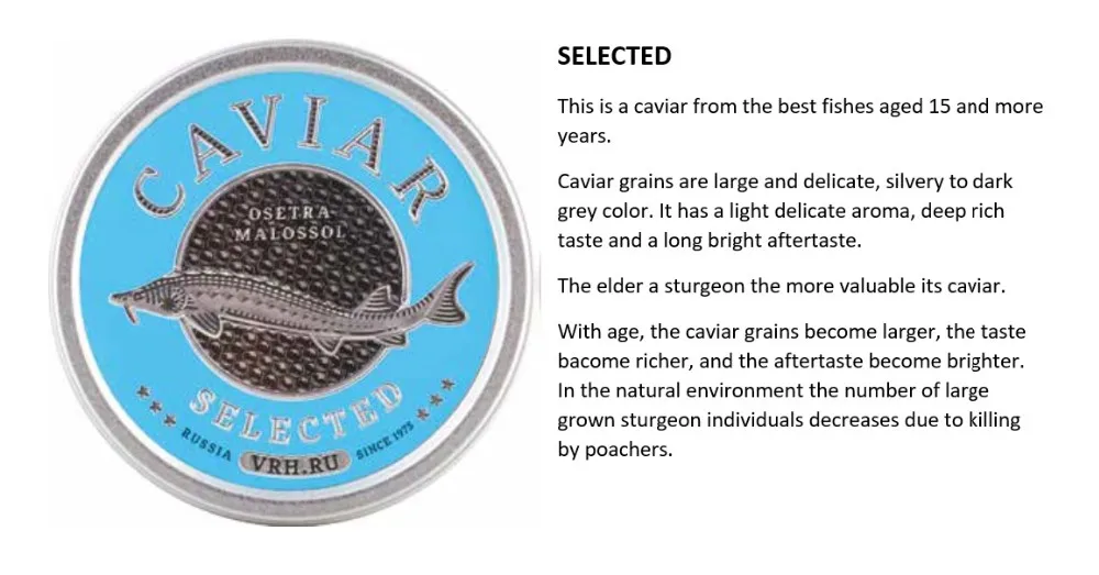 Russian Luxury Black Caviar Buy Beluga Caviar For Sale Cavia Eco Friendly Product On Alibaba Com