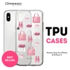 2018 Best Sellers Transparent TPU Mobile Wallet Case for iPhone X 10 Plus with Powder Design Printing Wholesale Custom