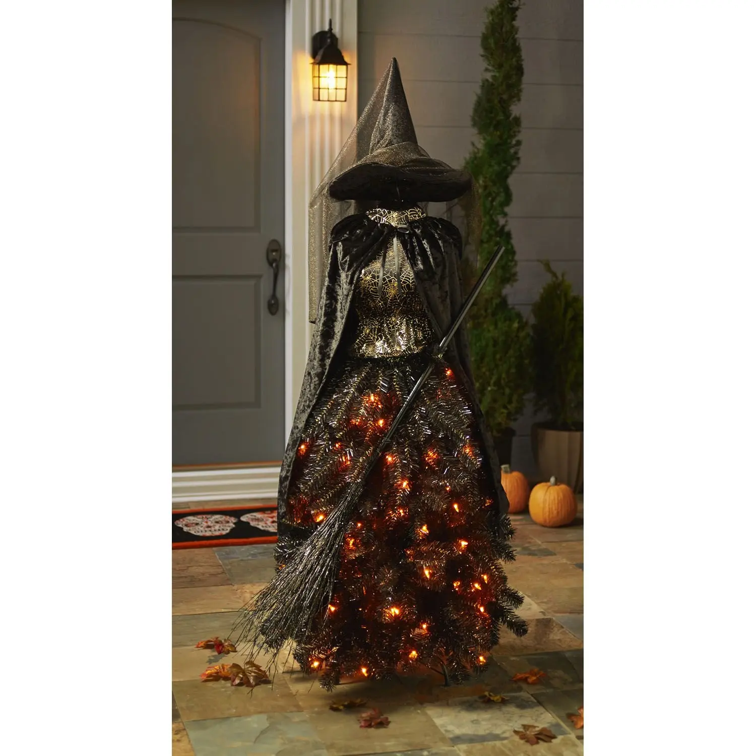 buy-members-mark-5-foot-pre-lit-halloween-witch-dress-form-tree-in