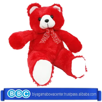 red and blue teddy bear