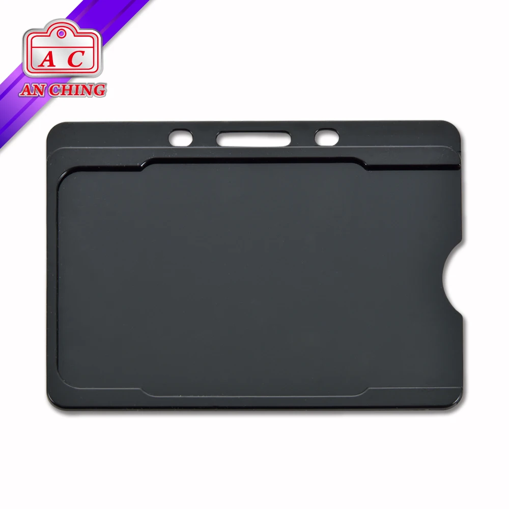 
Open Face ID Card Hard Plastic Badge Holder 