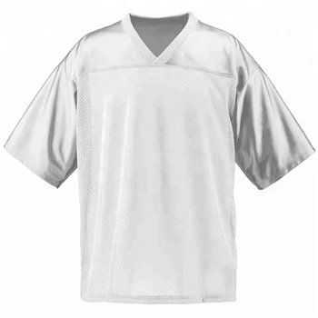 plain white football jersey