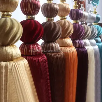 Curtain Tieback Tassel Rope Window Drapery Holdback Tie Back