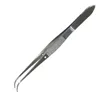 1x2 teeth Iris forceps. Available in straight or curved. Stainless steel Iris forceps