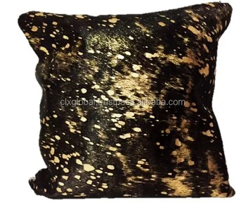 Black Gold Acid Wash Cushions Buy Cushions Brazilian Cowhide
