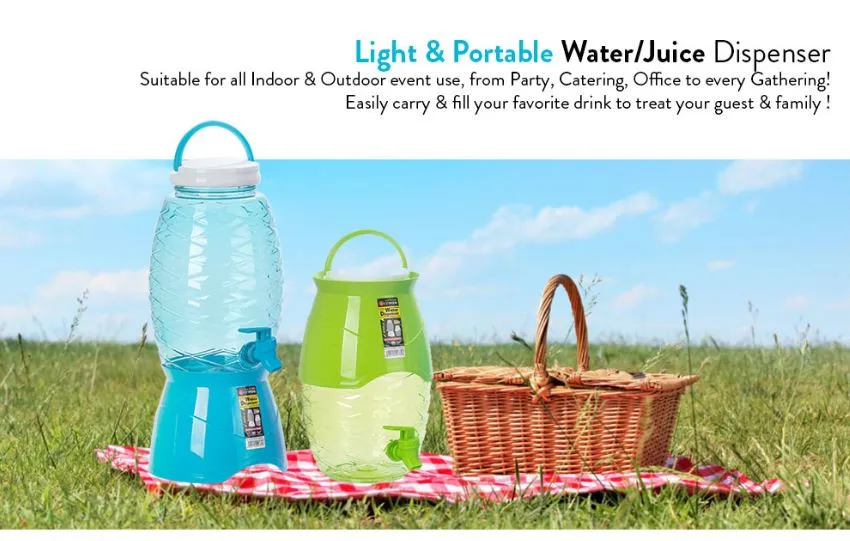 Patented Clear Plastic Dual Design Adjustable Water Jug With Tap
