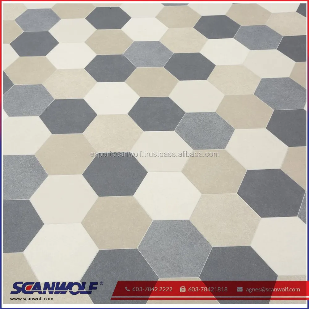 Hexagon Pvc Flooring Luxury Vinyl 3mm Thickness Luxury Vinyl Flooring 3mm Thickness