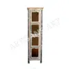 /product-detail/whitewashed-reclaimed-1-door-glass-display-cabinet-hand-finished-antique-wooden-glass-cabinet-design-indian-furniture-50037760084.html