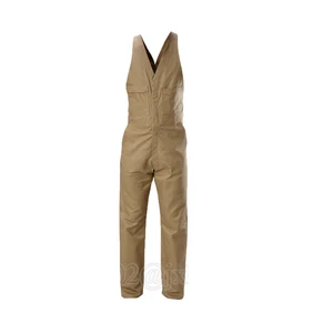 100% COTTON KHAKI WORKWEAR BIB OVERALL UNIFORM 100% COTTON KHAKI WORKWEAR BIB OVERALL UNIFORM