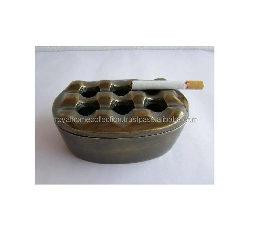Wholesale Factory Classic Ashtray High Quality Metal Nickel Plated