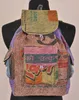 Recycled Rice bag eco-friendly over dye stone wash Backpack BPK 0001