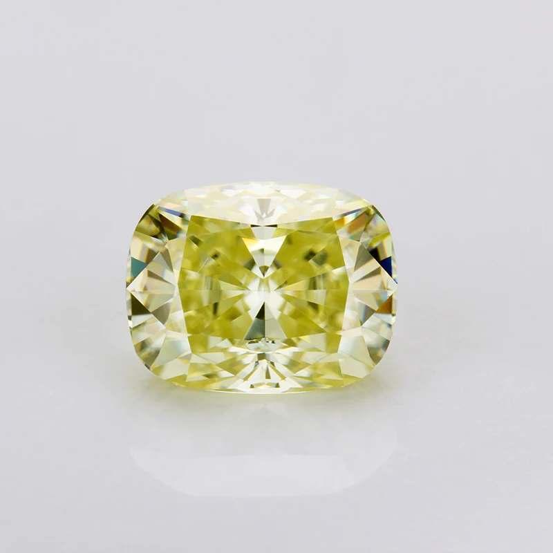 

Starsgem  Yellow moissanite Cushion cut loose Moissanite