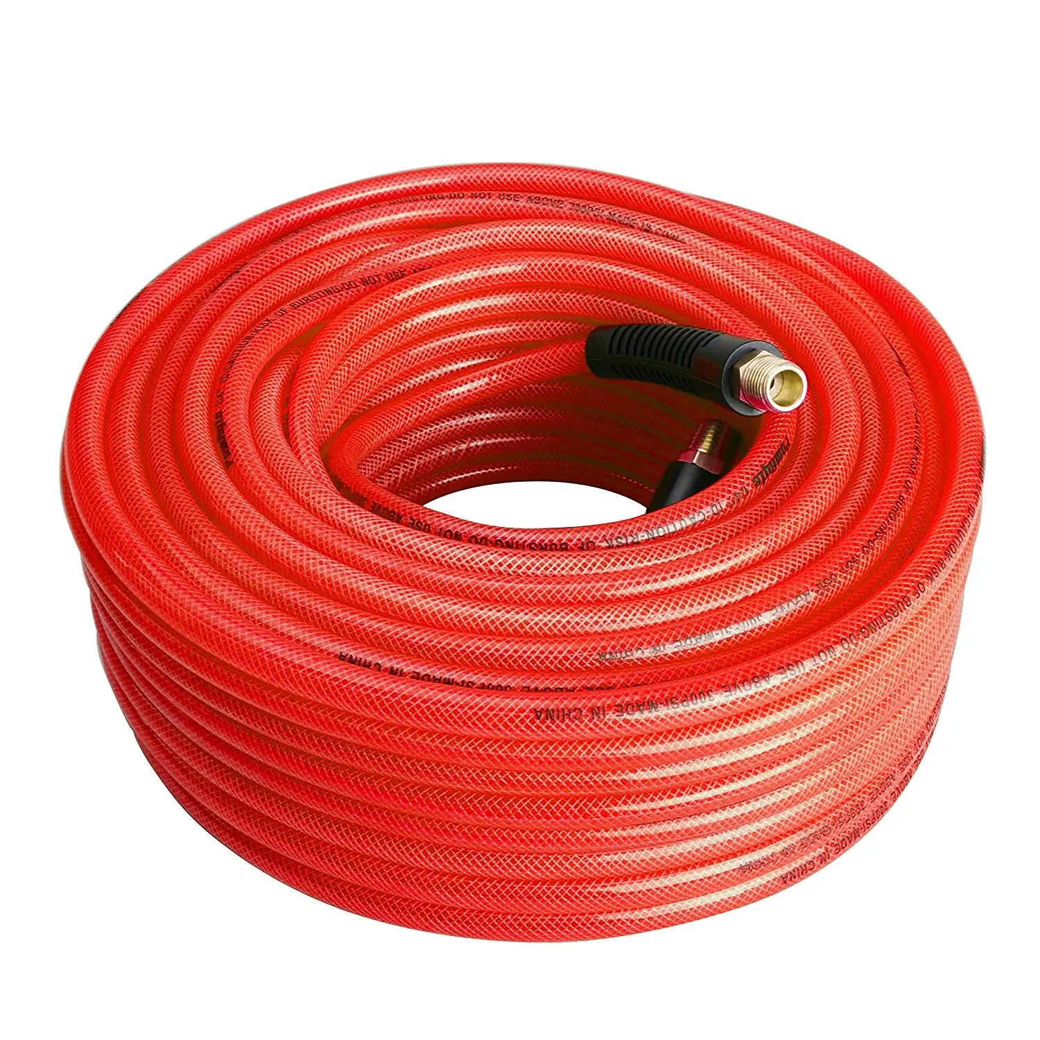 扭印力用于气动工具 - buy pu 纱线软管与 1/4 "黄铜旋转配件,pu 纱管