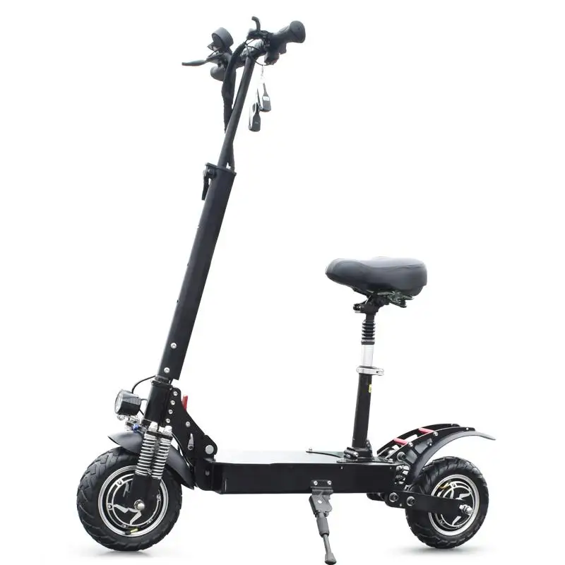 10 inch Wheels 2400w   electric scooter  dual motor Off-road tires with seat long range