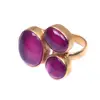 ruby gemstone gold plated jewelry ring
