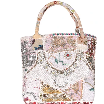 Indian Traditional Handbags Ethnic Embroidered Mirror Work Sling Bag Indian Traditional Handbags Ethnic Embroidered Mirror Work Sling Bag Designer Evening Decorative Women Party