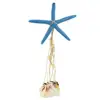 STARFISH TURQUOISE COLOR WITH SCALLOP SHELL WIND CHIME