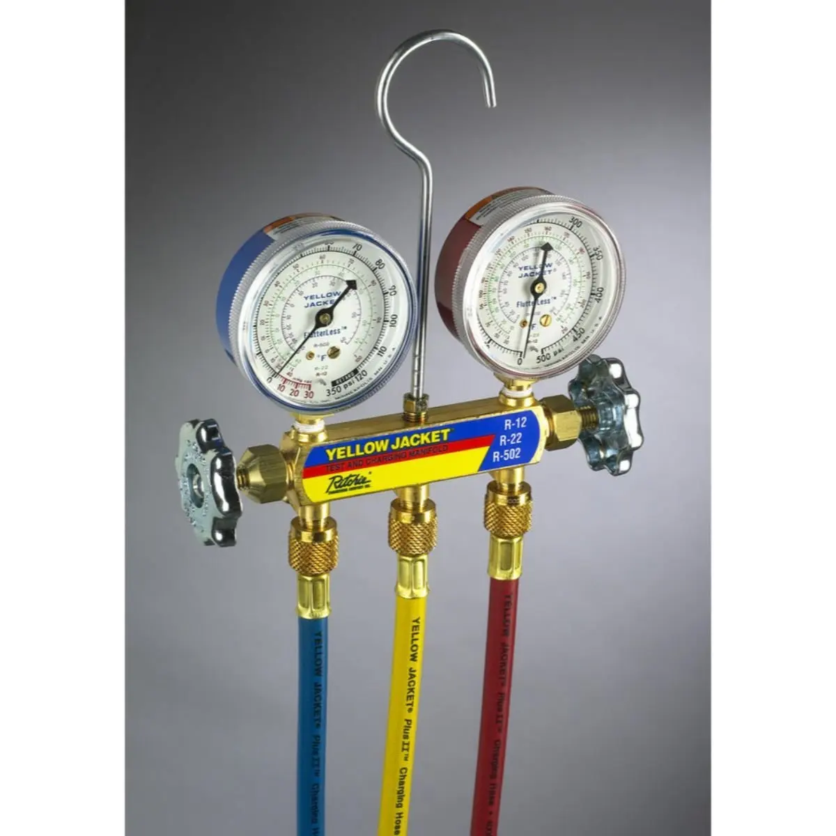Yellow Jacket 49862 R410a Manifold with Red & Blue Gauge by Yellow