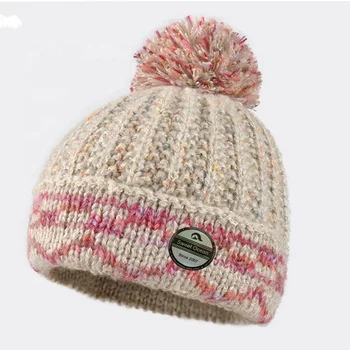 womens winter hats pom pom